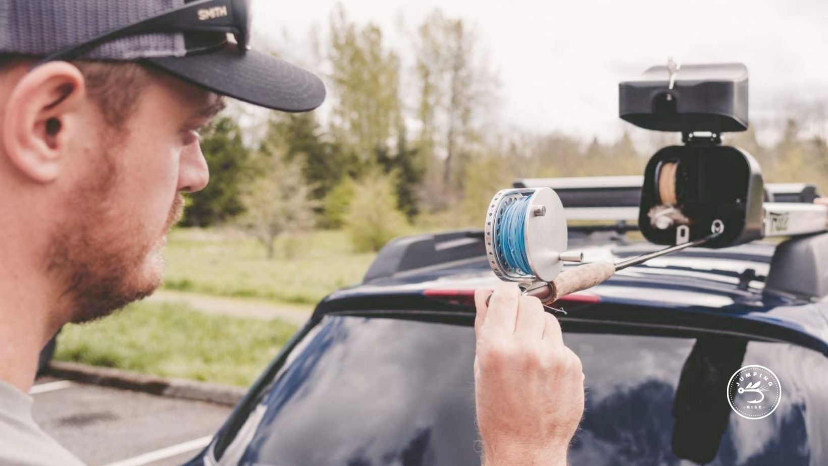 How do you store a fly fishing rod on the roof of your car or SUV?